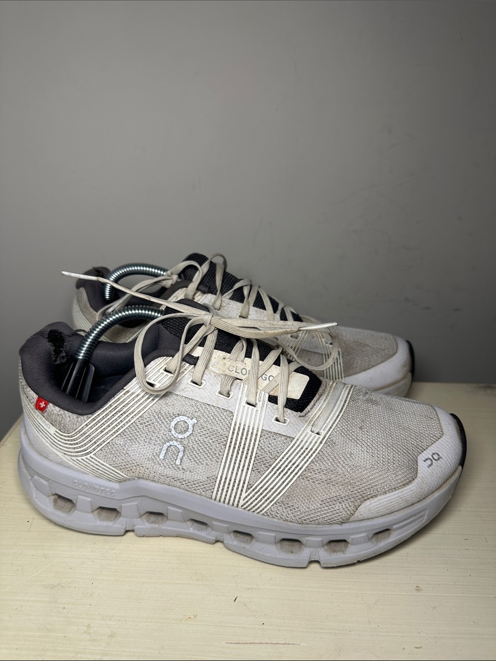 On Running white glacier gray Cloudgo Athletic Sneakers